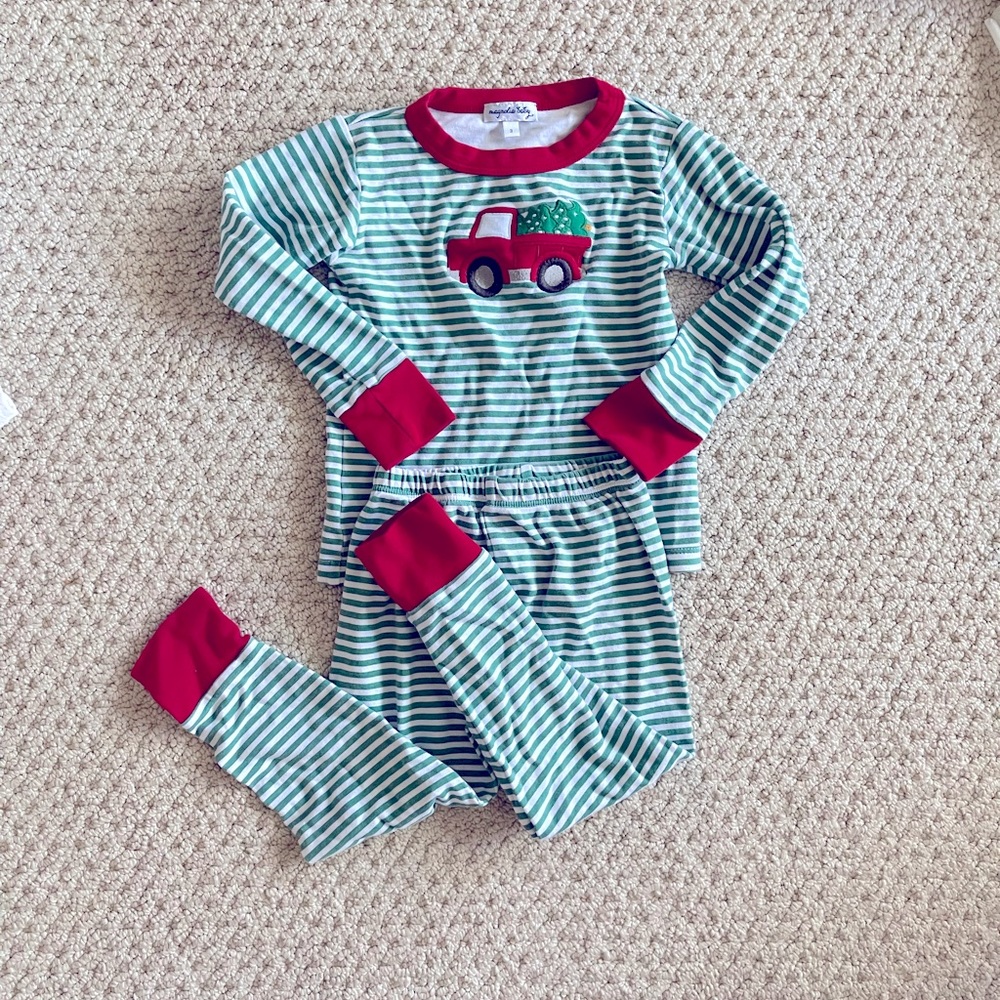 Magnolia Baby Christmas Jammies 3T